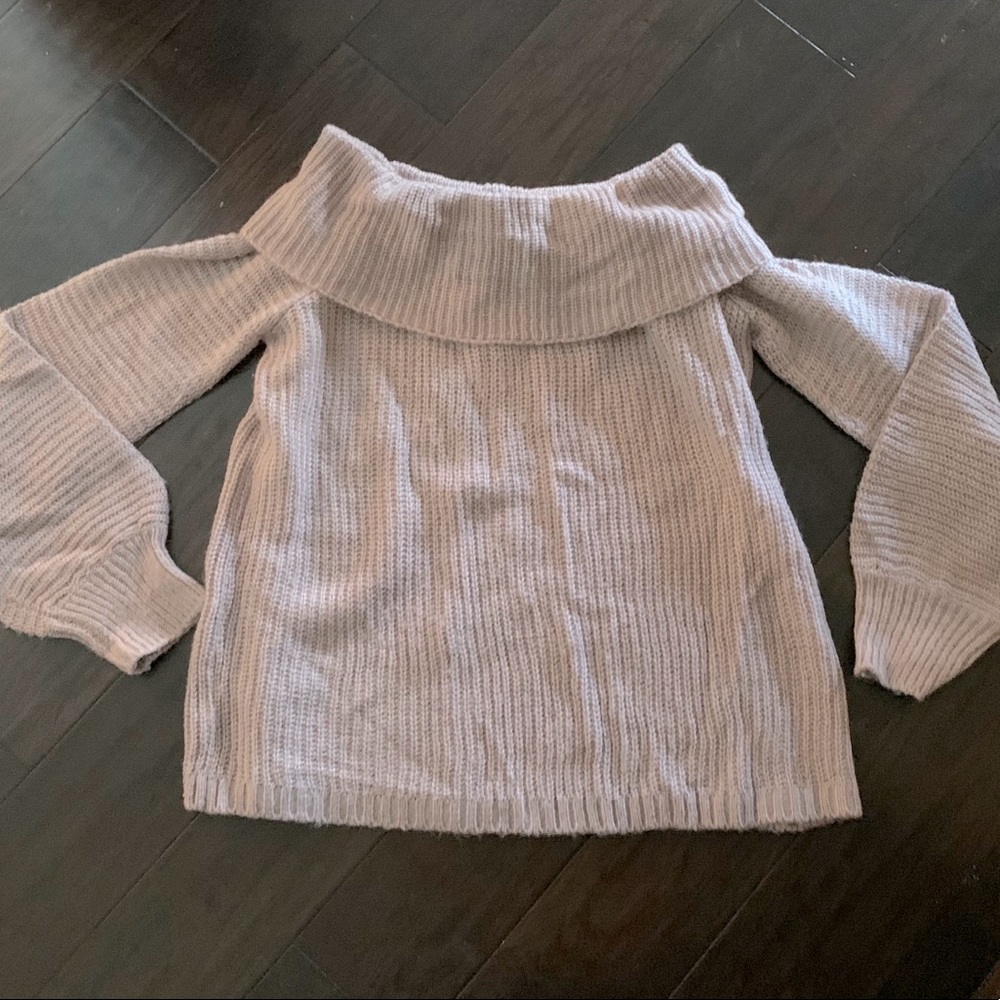 Lavendar OTS Knit Sweater